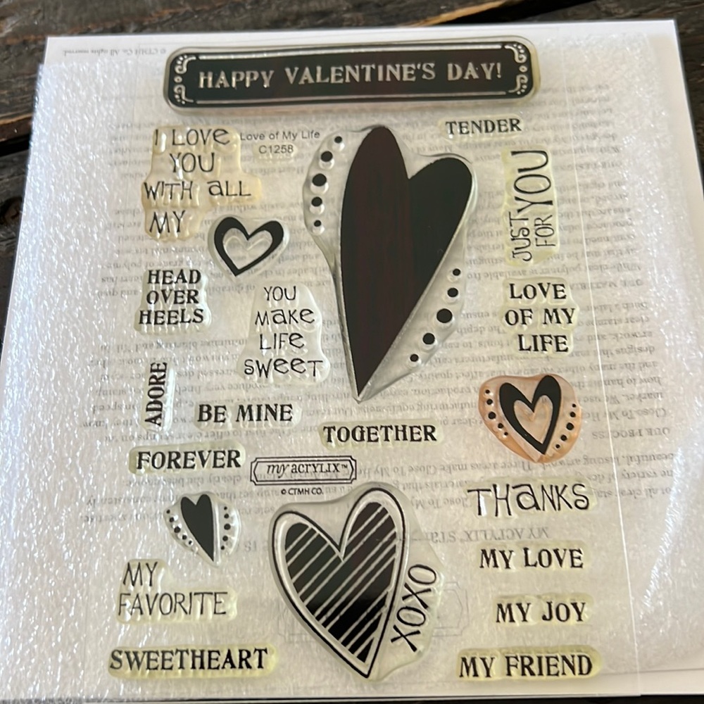 Close to my heart my acrylix stamp set-love of my life